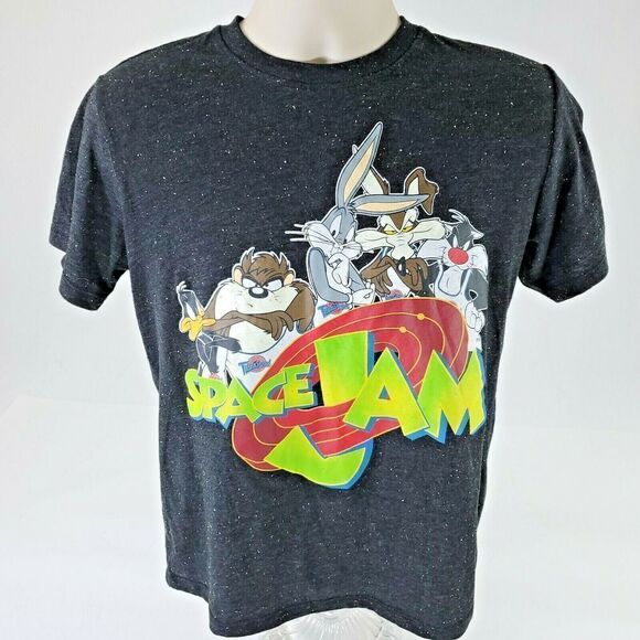 VTG 90S  SPACE JAM Shirt Mens Medium Bugs Bunny Looney Tunes Tune Squad Tee - Picture 2 of 7